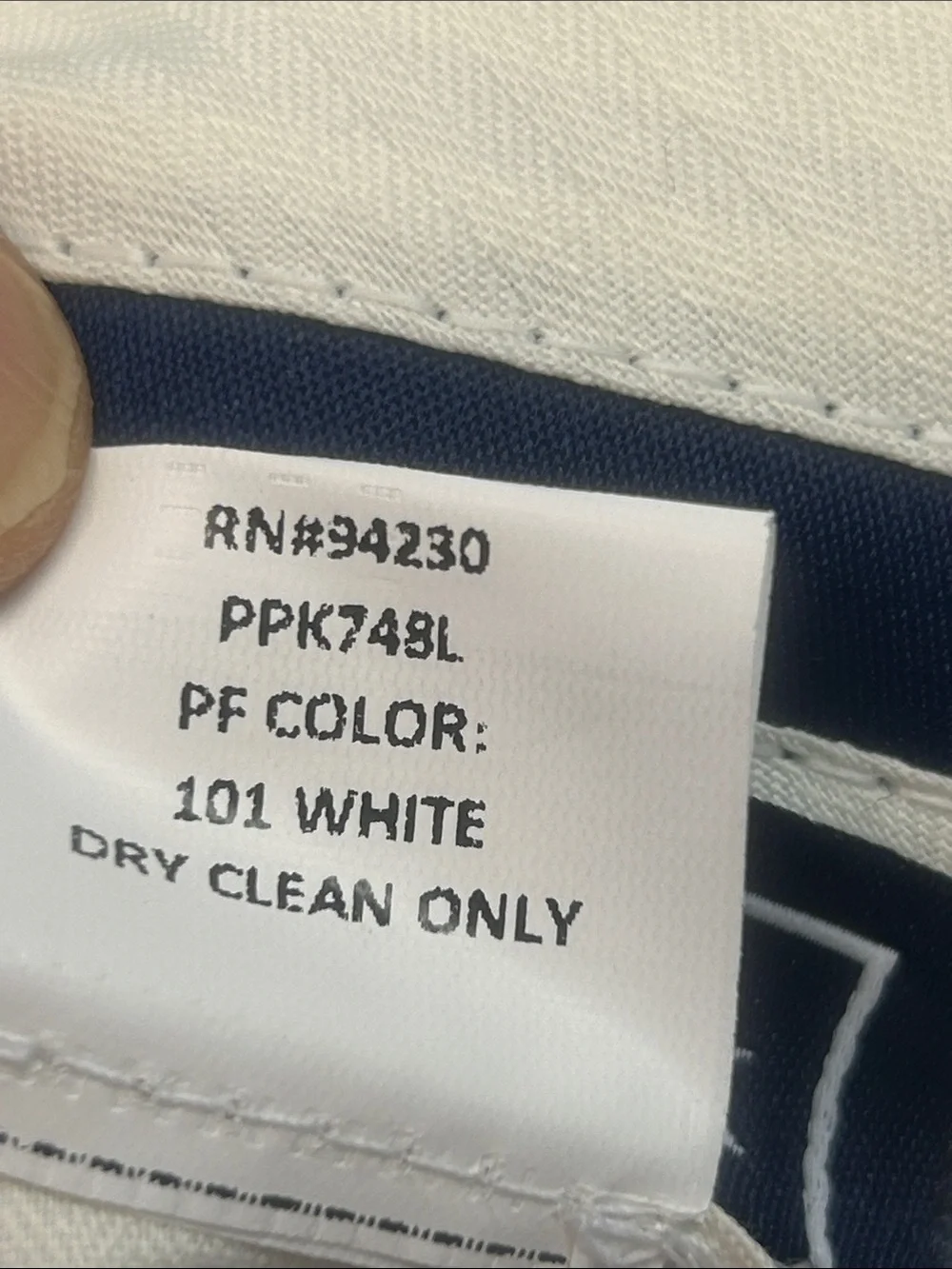 NWT Paul Fredrick White Linen Blend Pleated Men’s Summer Pants Size 40
